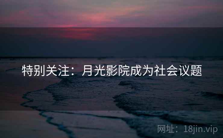 特别关注：月光影院成为社会议题