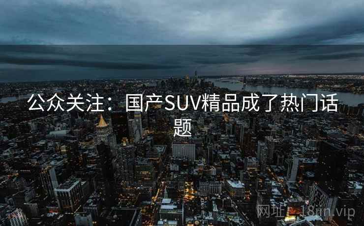公众关注:国产SUV精品成了热门话题