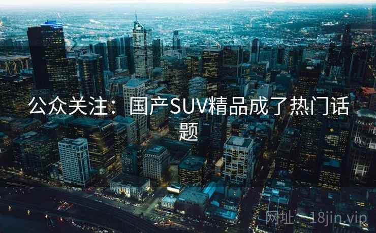 公众关注：国产SUV精品成了热门话题